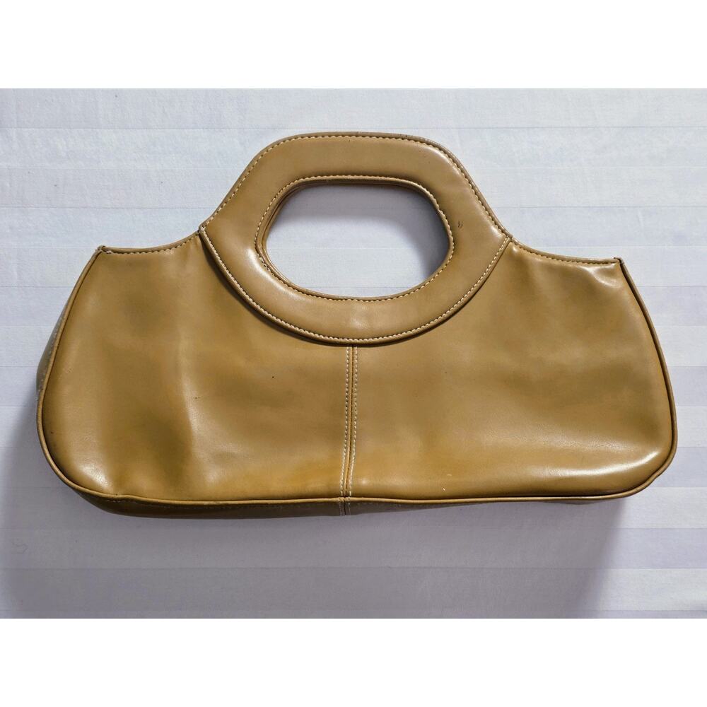 Jordan Accessories NYC Authentic Y2K Era Tan/Camel Faux Leather Structured...